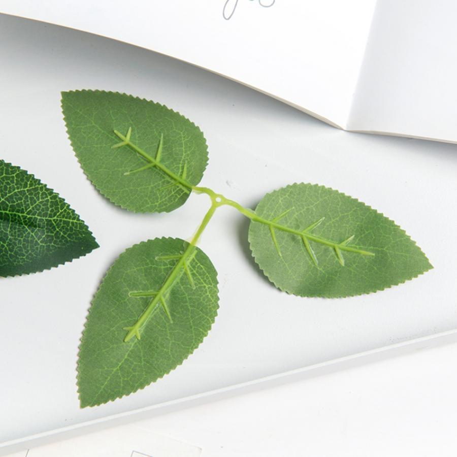 20/40pcs Artificial Plant Pieces Silk Rose Leave Fake Wedding Decor Wreath Festival Decora Home Yard Diy Gifts Box  Flowers Prop