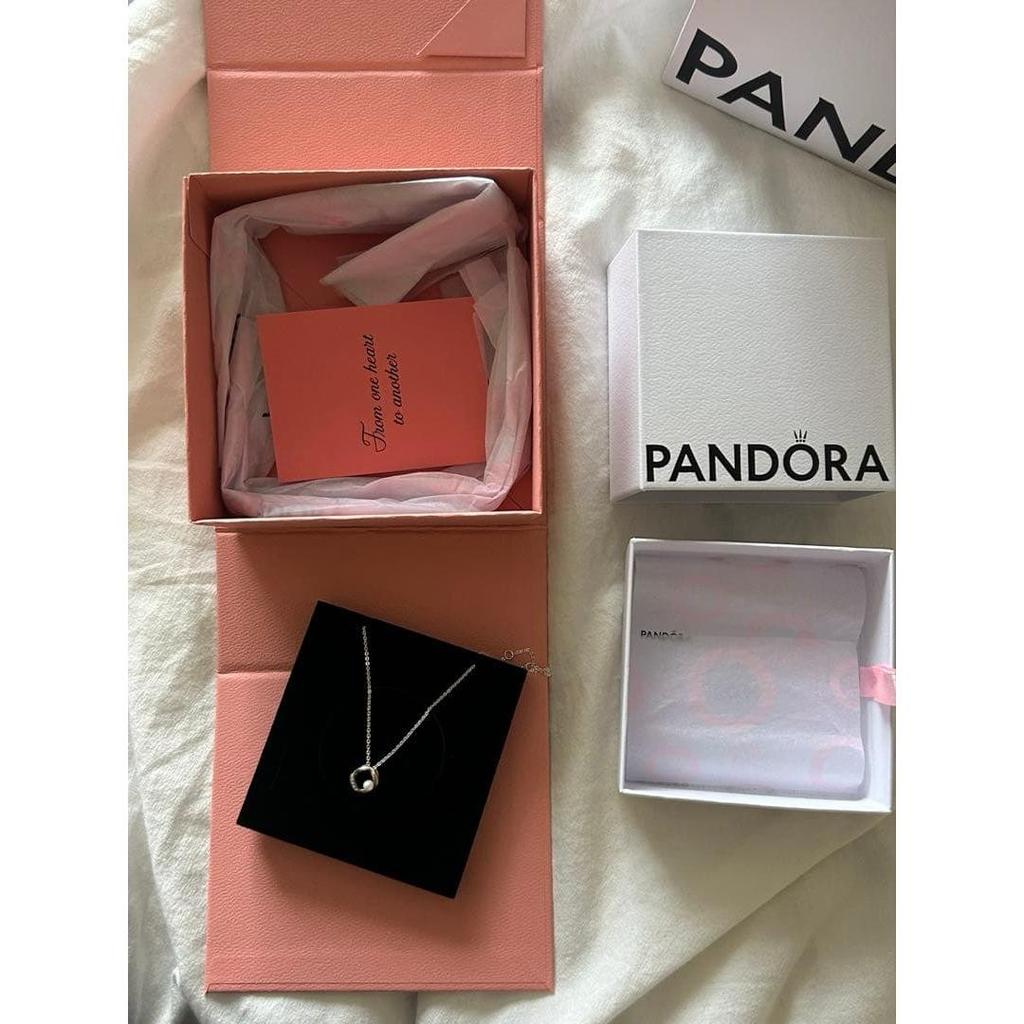 Used PANDORA necklace silver price reduction