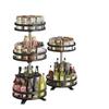 Rotating Kitchen Seasoning Rack: Multifunctional Storage for Oil, Salt, Sauce, and Vinegar in Corner Spaces.