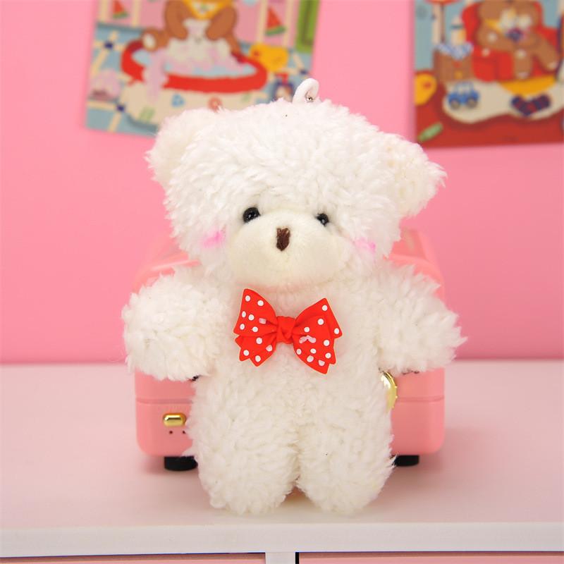 Adorable Blush Bear Plush Keychain Cute Soft Teddy Bear Bag Charm 10cm