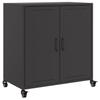 Vidaxl Szafka, Czarna, 68,5X39X72 Cm, Stal