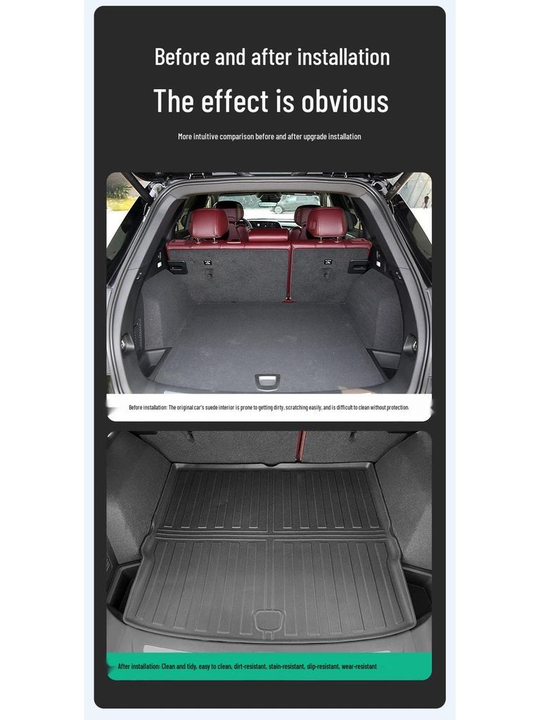 Galaxy M9 Trunk & Seat Back Mat: Fits 25 Models, TPE Material, Anti-Dirt Protection