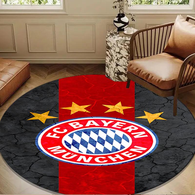1PC rug Munich FC Crest Round mat Home Decor, Chair rug For livingroom,Bedroom, doormat home decor Birthday Gift Christmas Gifts