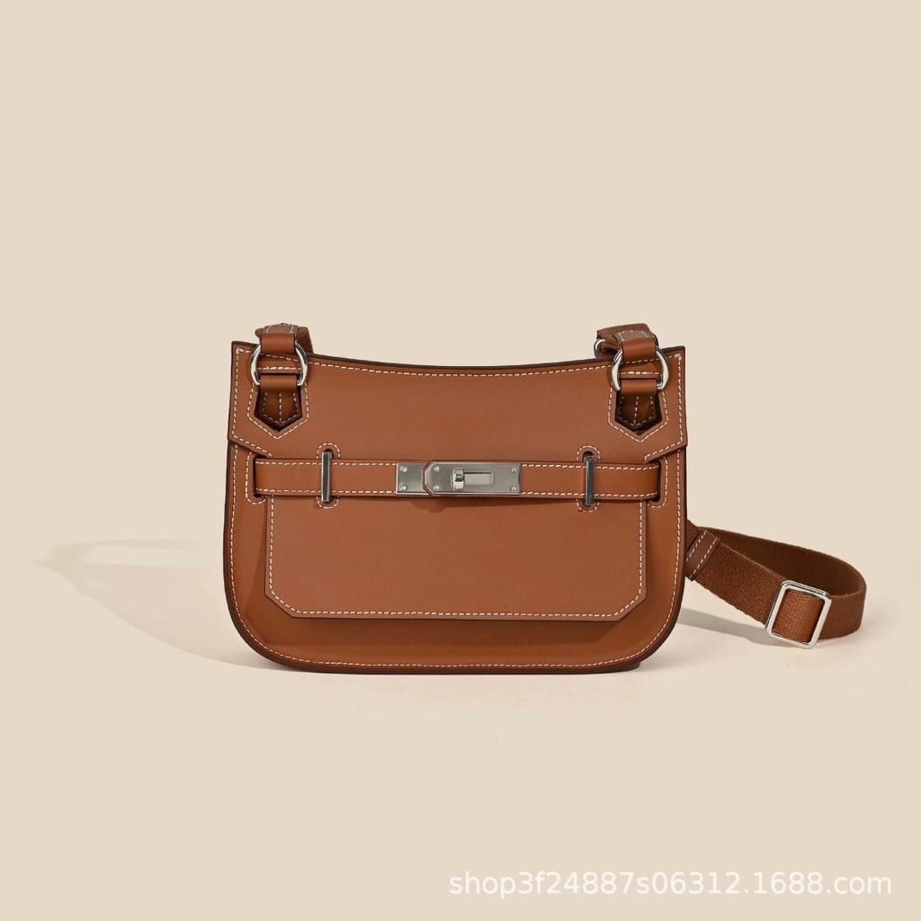 Nouveau Sac pour Femme 2024 Cuir de Vachette Mini Bohème Polyvalent Bandoulière Sac à Bandoulière en Cuir pour Femme Sens Premium Épaule Sac sous le Bras Femme