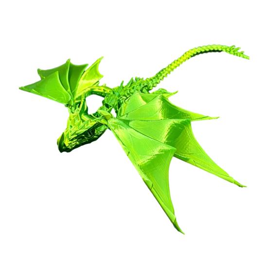 3D Printed Dragon Toy, Articulated Bird Fidget, Dragon Figurine with Movable Joints, Animal Action Figure for Kids Adults Stress Relief