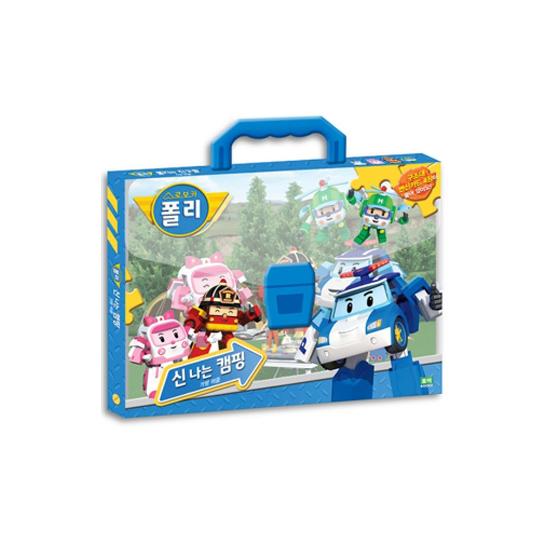 ROBOCAR POLI Taşıma Puzzle Seti Kore'de Üretilmiştir - İlk Puzzle 8–14 parça / Kamp Macerası 12–38 parça  (3 Seçenek)