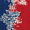 Art Deli Blue And Red Fabric Wall Art Panel, 57 x 57 cm