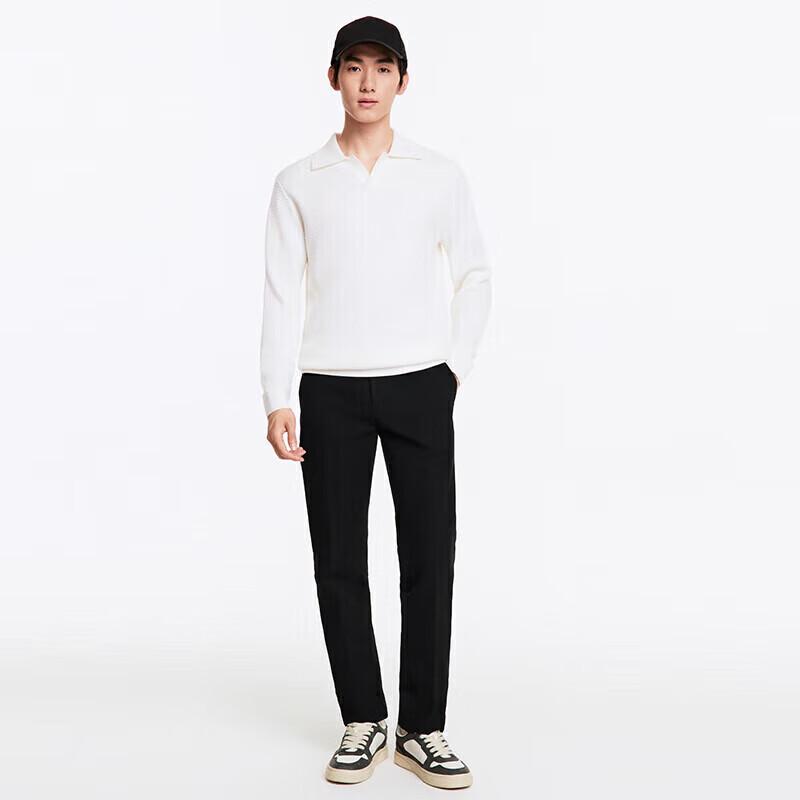 JOEONE Men's Four-Way Stretch Slim-Fit Business Dress Pants