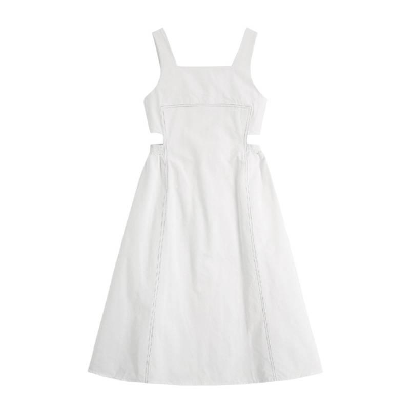 Spring/Summer 2026 French Retro Knee-Length Sleeveless Puff Dress