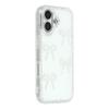 For iPhone 17 Case Rhinestone Edge Butterfly Bow Decor TPU+PC IMD Phone Cover