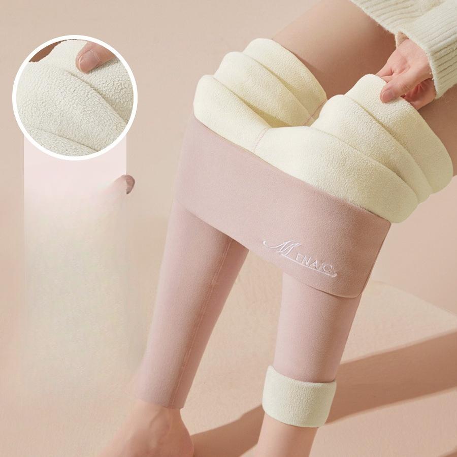 Winter Leggings Fleece Lined Thick Women Outdoor Wear Cotton Pants Self Heating High Waist Tight Sherpa Warm Trousers