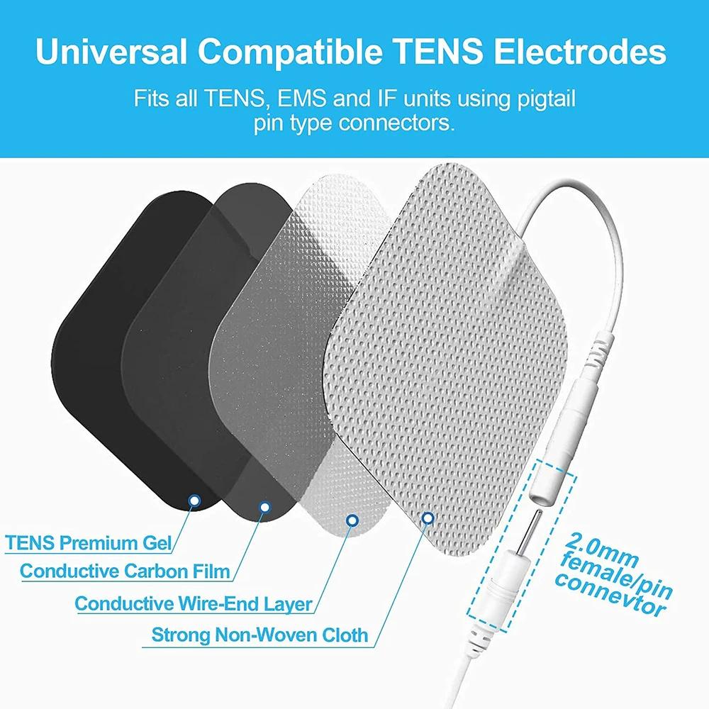 10/20 PCS Non-woven Fabric Electrode Pads EMS Muscle Stimulator Patch Reusable Replaceable Self-adhesive Massager Stickers