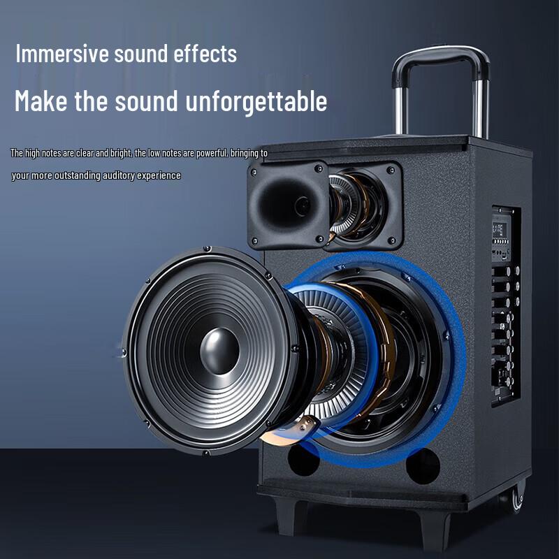 HuiDu T-08L Portable Conference & Outdoor Trolley Speaker (CN version)