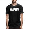 Droomdy T Shirt KMFDM Logo Mens Stylish Cotton T-Shirts Round Neck L Black