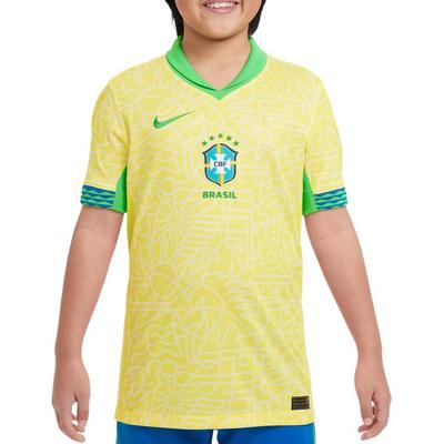 Camiseta Brasil Amarillo Dinámico/Limón Claro/Verde Brillante Niños' FJ4409-706