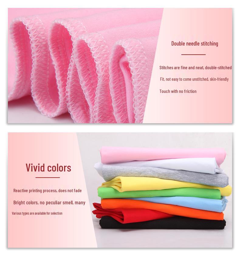 Premium Cotton Matching Summer T-Shirts for Family - Short Sleeve Outfits for Parent and Child