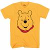 Winnie The Pooh Face Costume 100% Cotton T-shirt Mens Tees Top