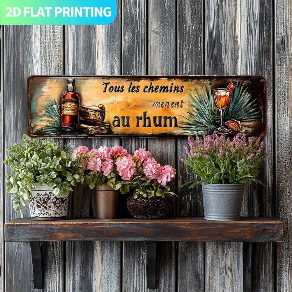 Retro Metal Wall Art for Home Office Beer Bar Decor