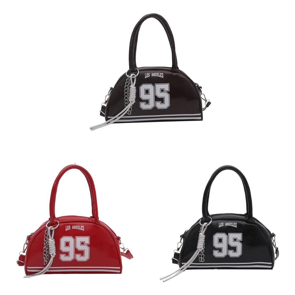 Street Style Midsize Shell Shape Handbag With Zipper And Interior Phone Pocket