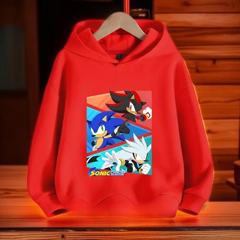 Cartoon Printed Kids Fashion Sweatshirts Casual Versatile Hoodies Sweatshirts Boys