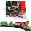 Remote Control Steam Train Toy - Emits Smoke, Lights, Music - Educational Christmas Tree Track Model