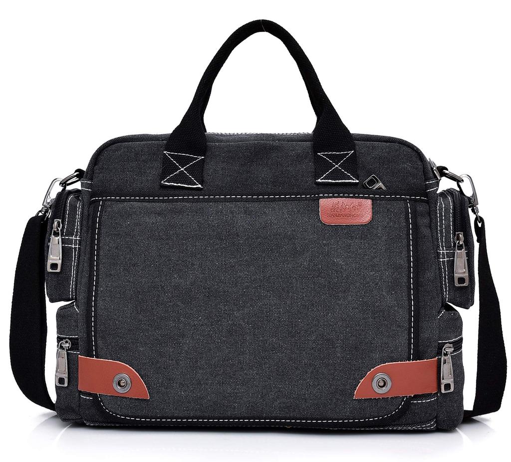 RAKEE Lucky Canvas Tote Messenger Shoulder Crossbody A4 Large 4 Colors Men's Bag, Bag, Bag, Waterproof, Size, Capacity, Durable,