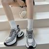 Plateau Dad Schuhe Damen 2025 Frühling und Sommer neu Retro Fried Street Erhöhend Silber Zhao Ruth gleiche lässige Sportschuhe