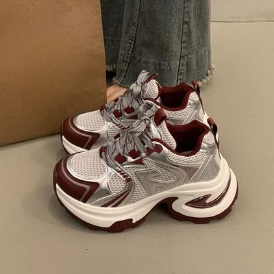 A Popular and Versatile Thick-soled Dad Shoe A New Style of Women's Height-increasing Sports and Casual Shoes