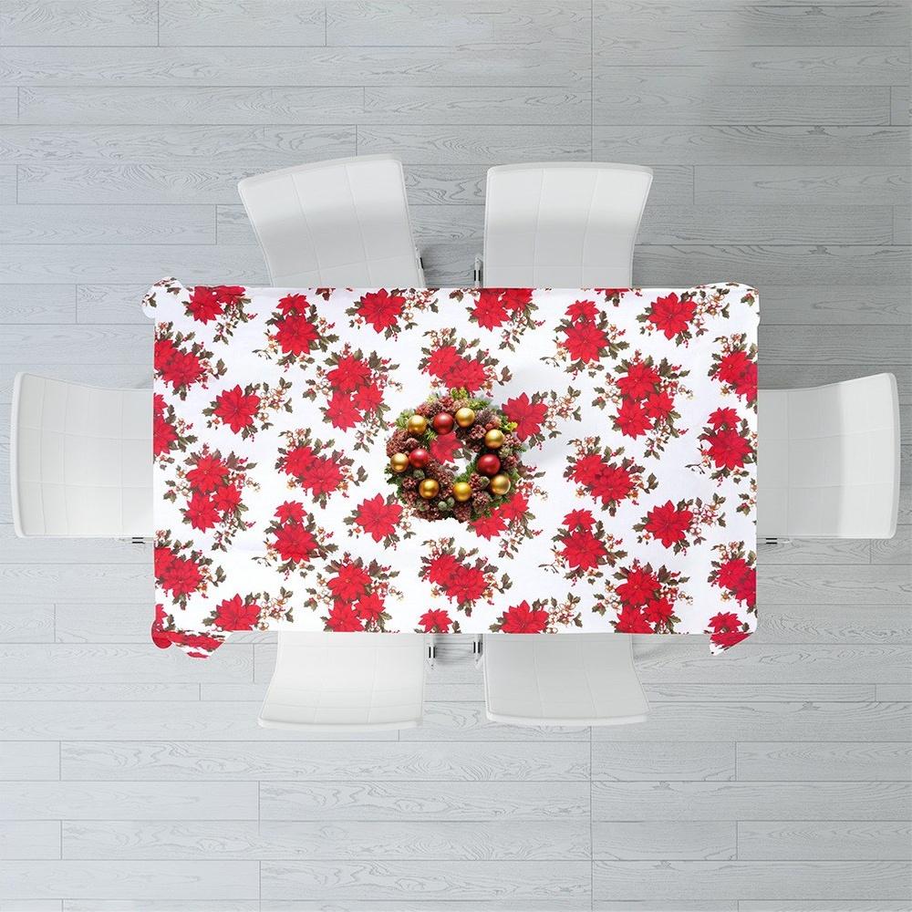 Vánoční ubrus na Štědrovečerní stůl Ozdobný Dekorativní na Vánoce 180x130 cm