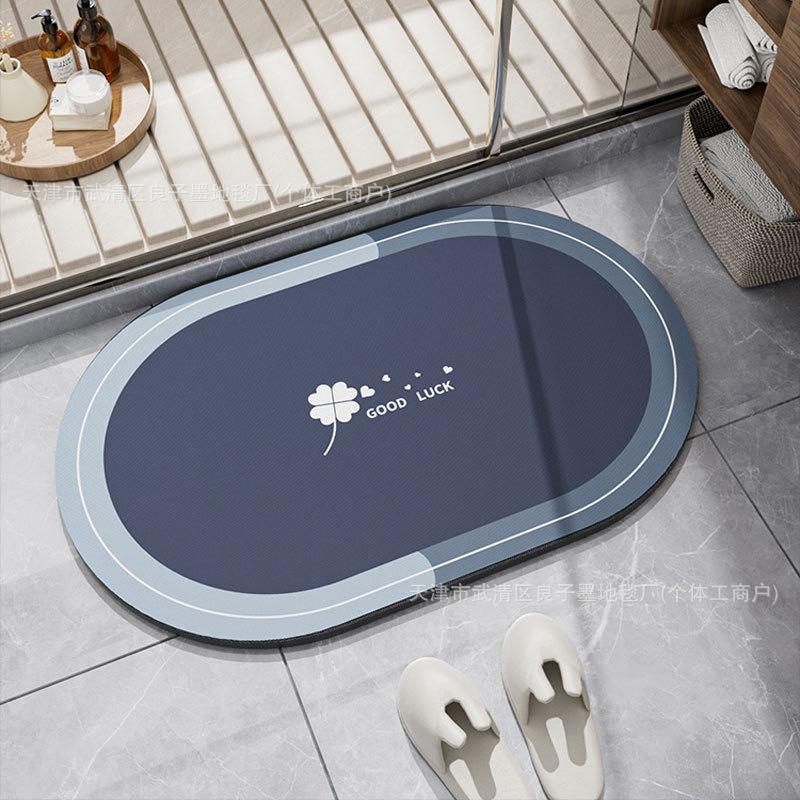 Bathroom Diatomite Rug Bathroom Quick-Drying Water-Absorbing Modern Minimalist Style Dirt-Resistant Foot Mat For Home Decoration