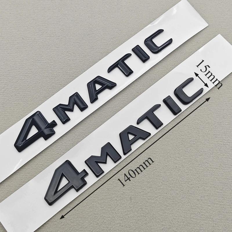 3D ABS Chrome Car Letters 4MATIC 4 MATIC Rear Trunk Badge Emblem For Mercedes Benz C E G S GLC GLS Class AMG Sticker Accessories QJ1