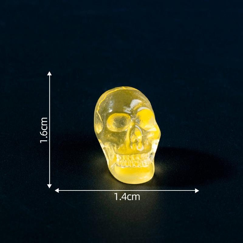 

Микро-ландшафт Хэллоуин Светящийся в темноте Ужасающий Череп Глазное яблоко Декоративные аксессуары Мини-украшения жёлтый