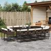 VidaXL Garden Dining Set with Cushions 13 Pcs Brown Rattan 3278168