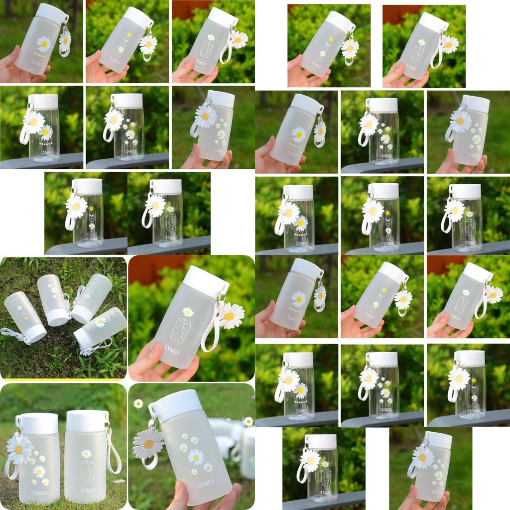 Creative Plastic Cup For Students Daisy Design, Anti-fall And High Temperature Resistant