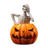 Pumpkin Skull Skull Shaped Lamp Halloween Theme Ornament Stylish Decorative Light Indoor and Outdoor Festives Decoration