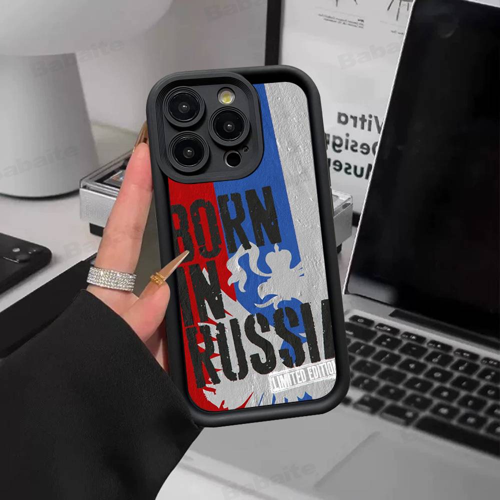 Flag Of Russia Silicone Phone Case For IPhone 17 Pro Max 16 15 14 13 12 11 Plus 17 Air iPhone 14 plus