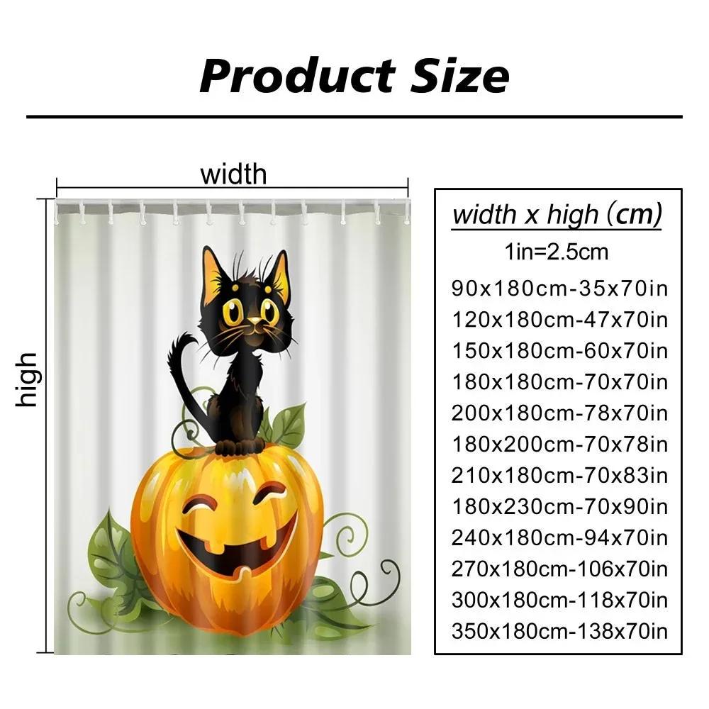 Halloween Shower Curtain Black Bat Halloween Scary Pattern Shower Curtain Spooky Bat Bathroom Curtain Bathroom Decor With Hooks