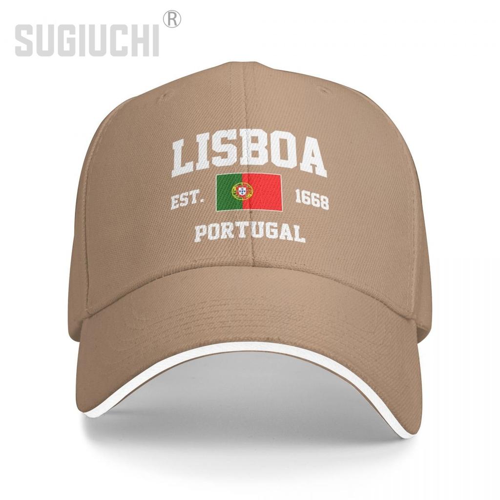 Baseball Cap Portugal EST.1668 Lisboa Lisbon Capital Unisex WoUnisex Unisex Hip Hop Sandwich Caps Snapback Golf Hat Fishing