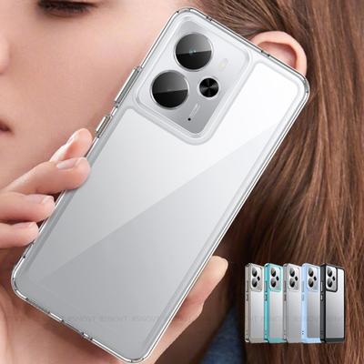 Für OPPO Realme 14T 5G Hülle Abdeckung Realme 14T 5G Fundas Stoßfeste Handy Bumper Rückseite Farbe Transparent Klar Capas Realme 14T 5G