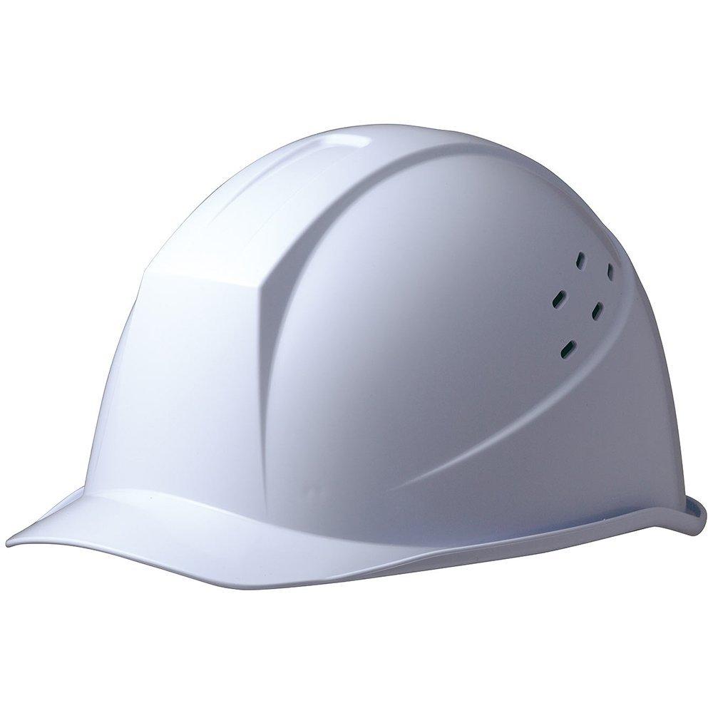 Midori Anzen SC11BV DR Work Rain Guard with KP Super White Helmet, ABS, Ventilated, ( Liner),