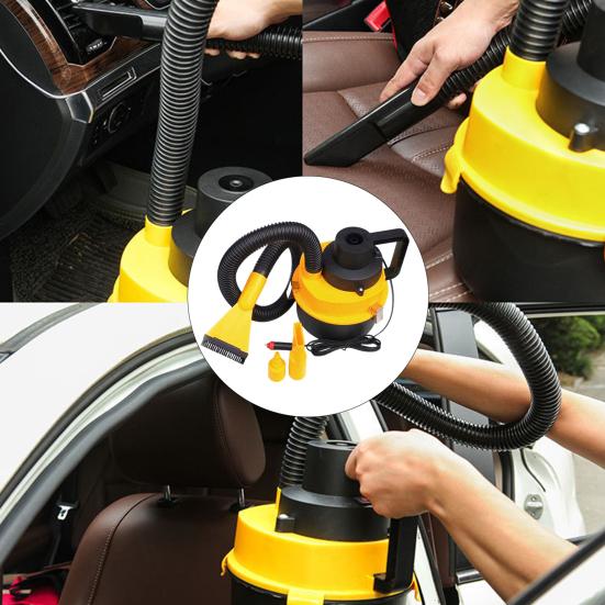 Versatile Car Vacuum Cleaner with Large Dust Bin 2300Pa Strong Suction High Speed Powerful Handheld Vacuum with Cleaning Nozzles