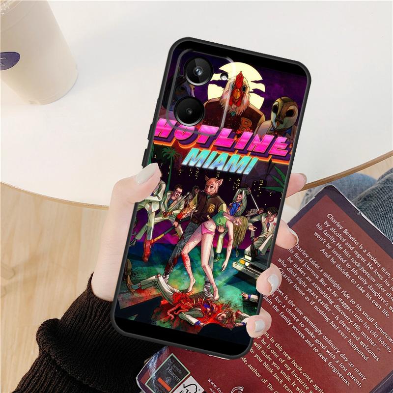 Game Hotline Miami Case For Realme 14 12 10 11 13 Pro Plus GT 6 6T 5 GT7 Pro C61 C55 C51 C21Y C25S C67 C75 C53