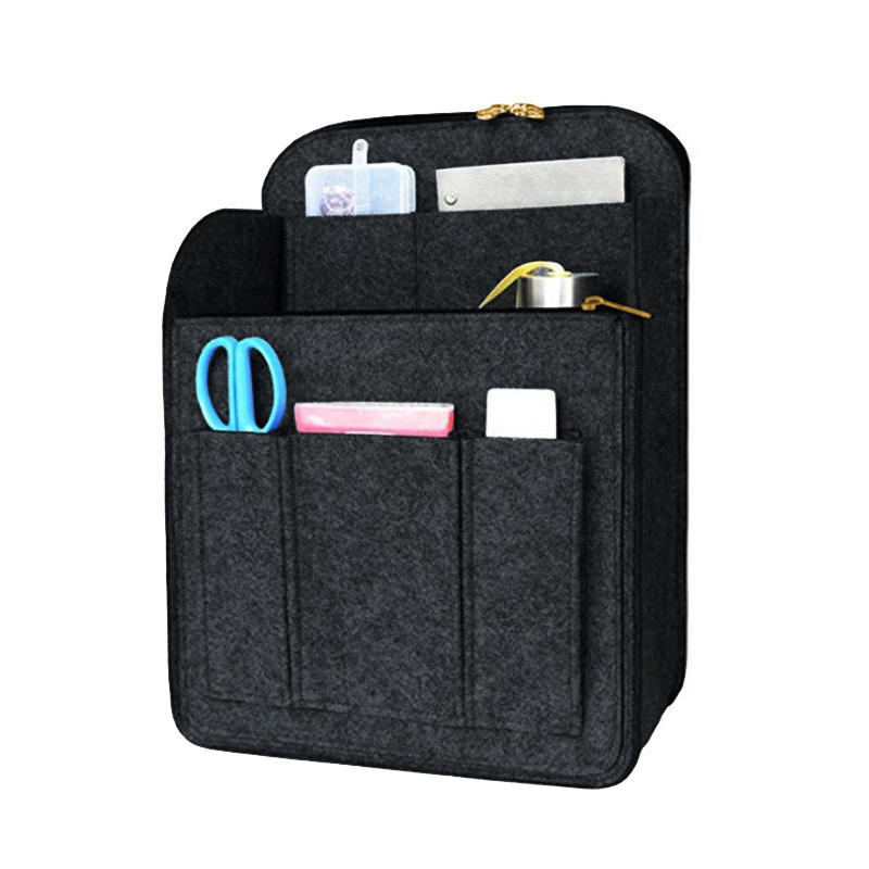 Makeup Organizer Felt Insert Bag for Interior Travel Bag Portable Bag Cosmetic Bags Fit Various Women Backpack Liner Felt Cosmet