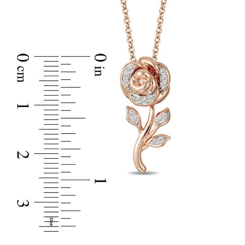 Zhenrong Valentine's Day Gift: Rose Pendant Flower Necklace & Engagement Ring Earrings