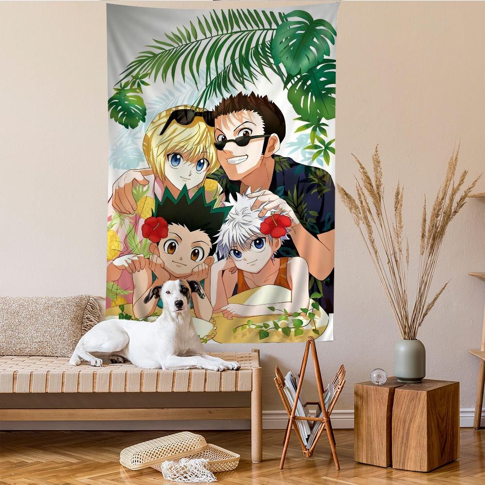 Hunter X Hunter Japanese Classic Anime Anime Tapestry Hanging Tarot Hippie Wall Rugs Dorm Home Decor