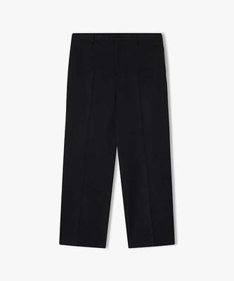 LIBERCLASSY [24Fw] Lkf23431 Black Semi-Wide Fit Flat-Tuck Pants