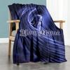Gothic Illustrations Customize Your Name Blanket Cozy Personalized Blanket Soft Warm Cozy Perfect for Chair Office Chair Bed Home Decor All-Season Use