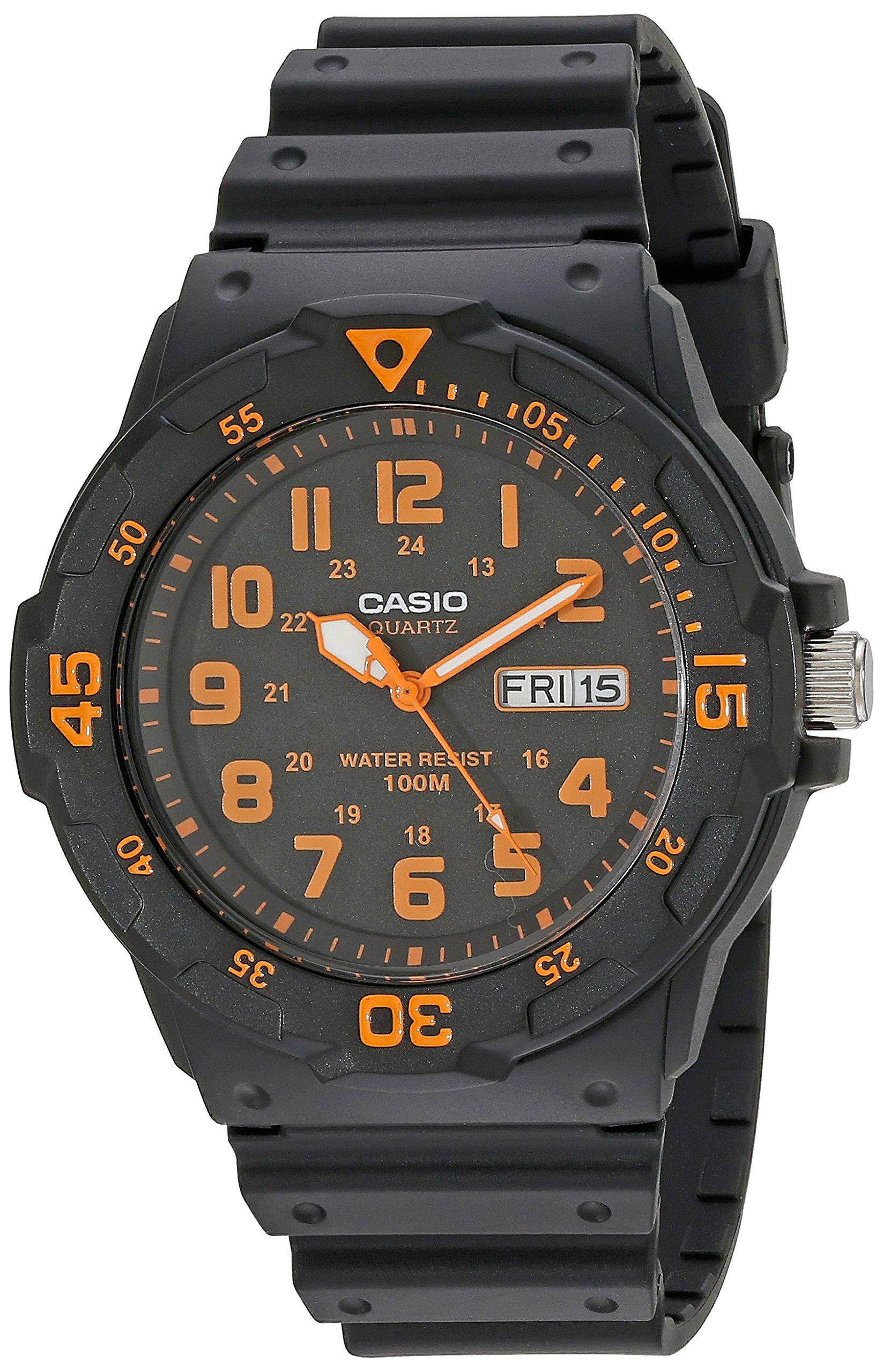 

CASIO Стандартные аналоговые часы оранжевого цвета [Casio] MRW-200H-4BV Мужские [Реимпортированный продукт] чёрный