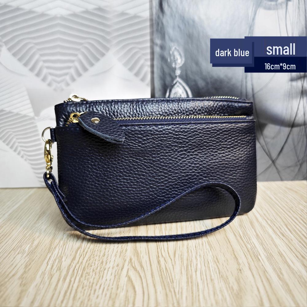 Korean Style Genuine Leather Multi-Functional Women's Wristlet Clutch Wallet