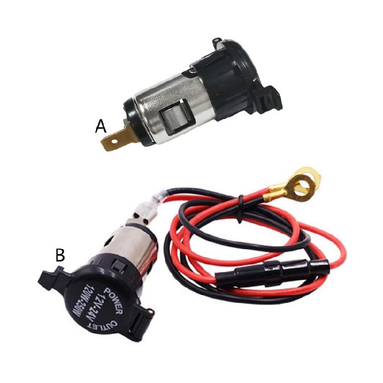 Cigarette Lighter Socket 12V-24V Power Outlet for Car Truck Motorcycle E-bike